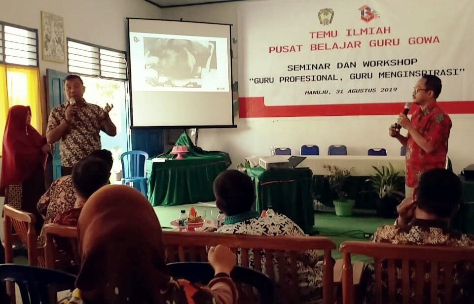 Ratusan Guru Kecamatan Manuju Ikut Temu Ilmiah PBG Gowa