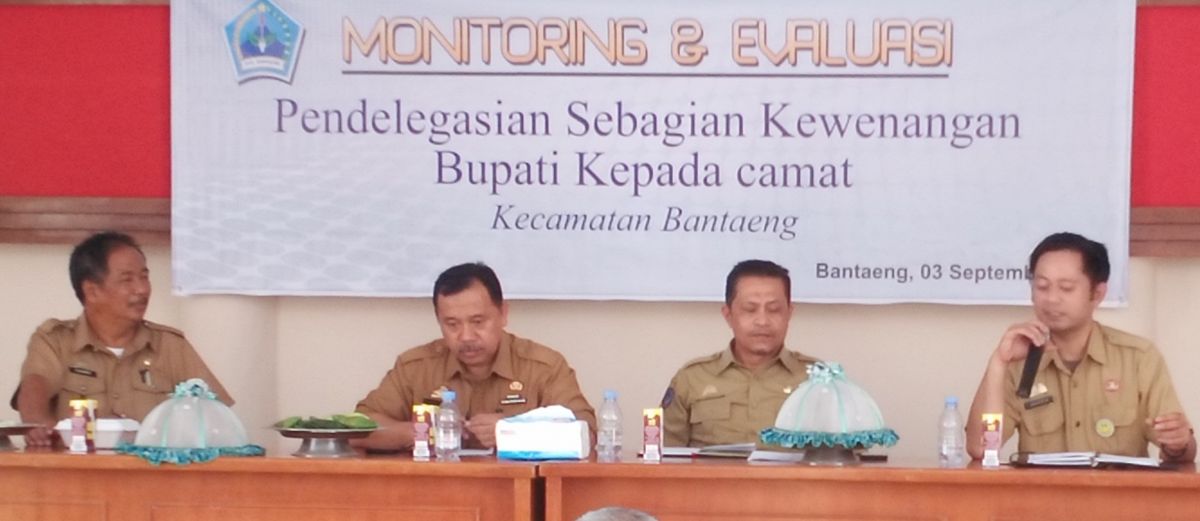 Pemkab Monev Pendelegasian Kewenangan Bupati pada Camat