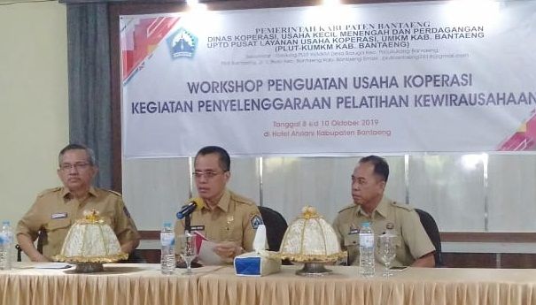 Dinas Koperasi Bantaeng Genjot SDM 30 Koperasi