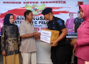 Jelang HUT Brimob, Dan Yon C Pelopor Berbagi ke Purnawirawan dan Warakawuri