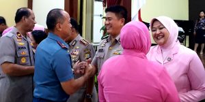 Danlantamal VI Selamati Empat Pejabat Baru Polda Sulsel dan 13 Kapolres