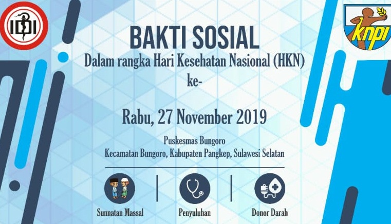 Peringati HKN, KNPI Kerjasama IDI Programkan Baksos