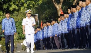 Danlantamal VI Pimpin Upacara HUT KORPRI di Kodam XIV