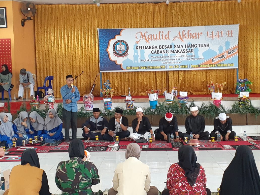Hidupkan Budaya Lokal, SMA Hang Tuah Makassar Gelar Maulid Akbar