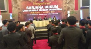 205 Mahasiswa Fakultas Hukum UMI Diyudisium, Ini Pesan WR III