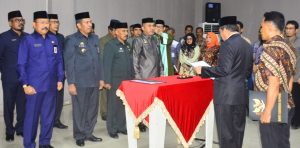 Bupati Sidrap Lantik Sembilan Pejabat Tinggi Pratama