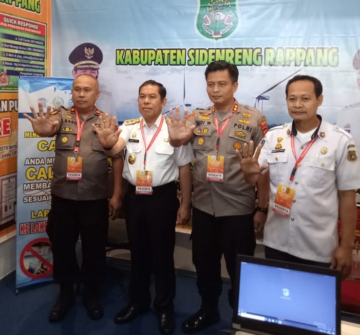 Sidrap Meriahkan Pameran Inovasi Rakor Saber Pungli, Tampilkan E-Signature