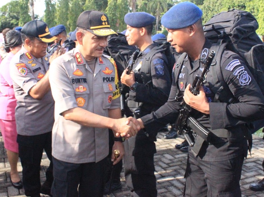 200 Personel Brimob Polda Sulsel Kembali ke Kesatuan