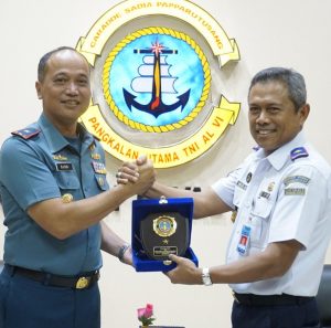Kepala Syahbandar Utama Makassar Temui Danlantamal VI