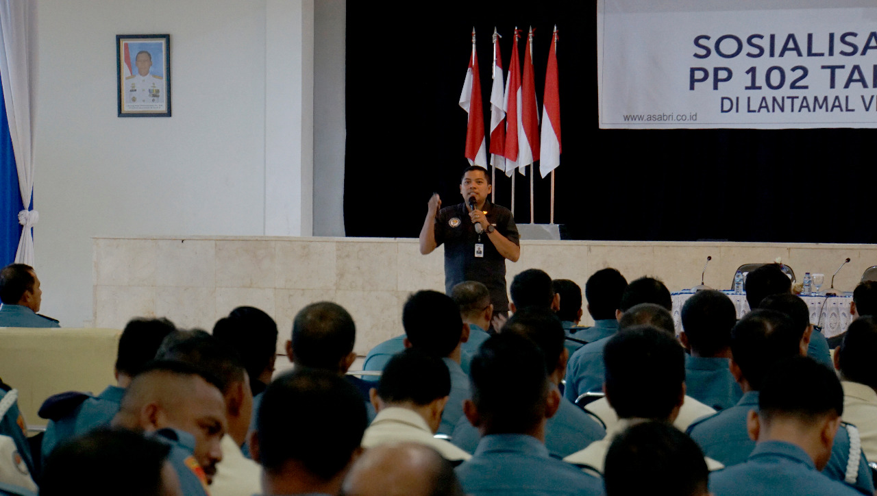 ASABRI Sosialisasikan Program  PP 102 TAHUN 2015 di Lantamal VI