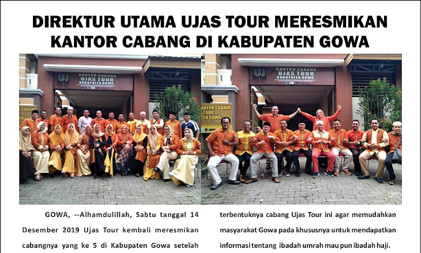 Direktur Utama Ujas Tour Meresmikan Kantor Cabang di Kabupaten Gowa