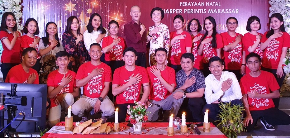 Berbagi Kasih di Natal Bersama Harper Perintis Makassar