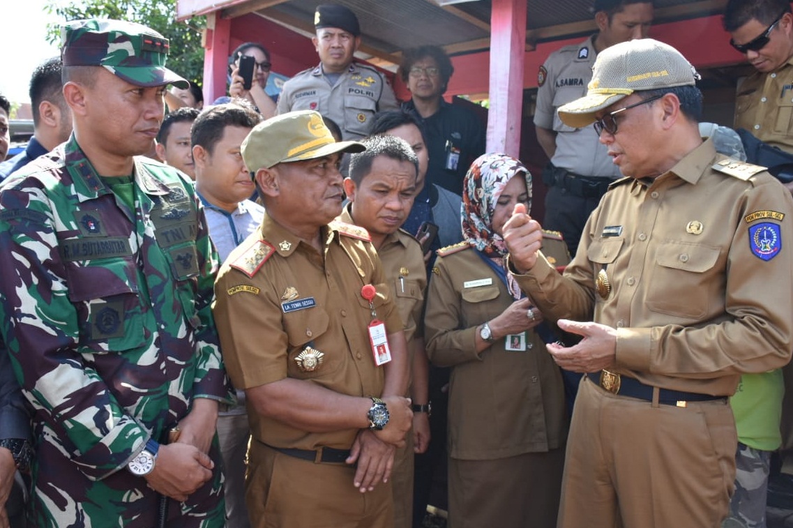Gubernur Sulsel Tinjau Lokasi Banjir di Soppeng