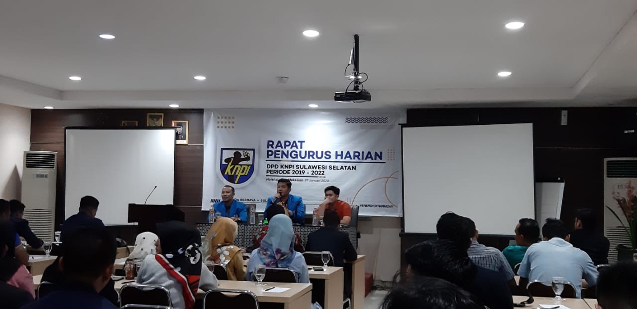 Bahas Program Kerja, Arham Konsolodasi Pengurus KNPI Sulsel
