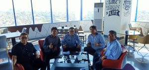 Plt Kadis Kominfo Sulsel Ngopi Bareng Pimpinan Media
