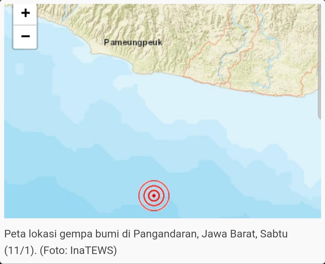 Pangandaran Gempa, Garut dan Tasikmalaya Bergetar
