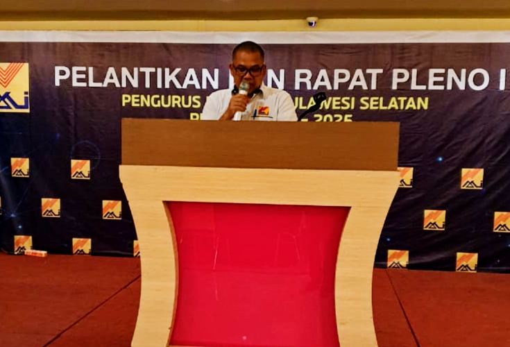 Budiman ST Resmi Nakhodai AKLI Sulsel Periode 2020-2025