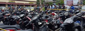172 Barang Bukti Balap Liar Diangkut Polisi