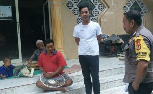 Cuaca Ekstrem, Bhabinkamtibmas Pulau Barrang Caddi Imbau Warga Binaannya