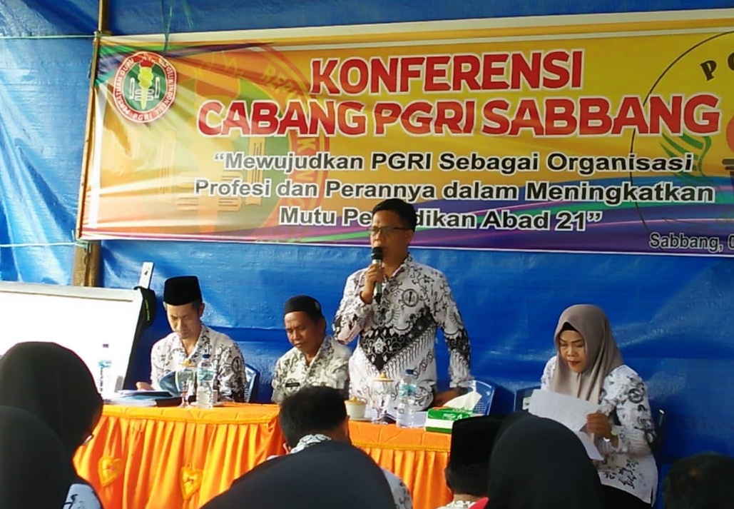 Konfercab PGRI, Herianto Nakhodai Kecamatan Sabbang