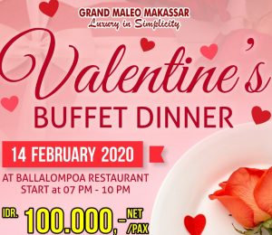 Menu Spesial Valentine Day di Grand Maleo Hotel