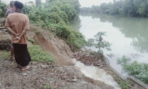 Bantaran Sungai Pangkajene Longsor