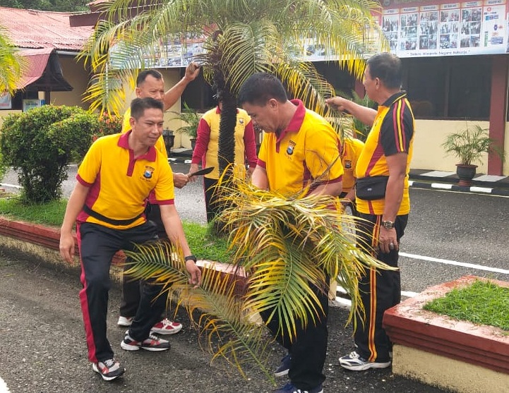 HPSN, Kapolres Pimpin Kerja Bakti