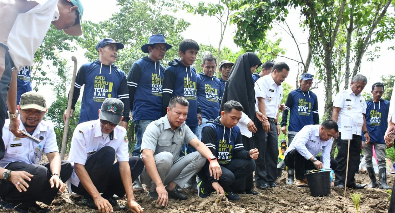 Pejabat Kementan RI Tinjau Kebun Porang di Bendoro Sidrap