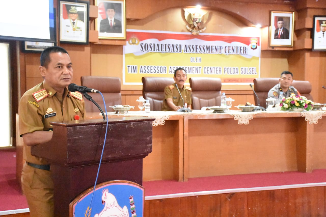 Tingkatkan SDM, Sekda Soppeng Buka Sosialisasi Assessment Center