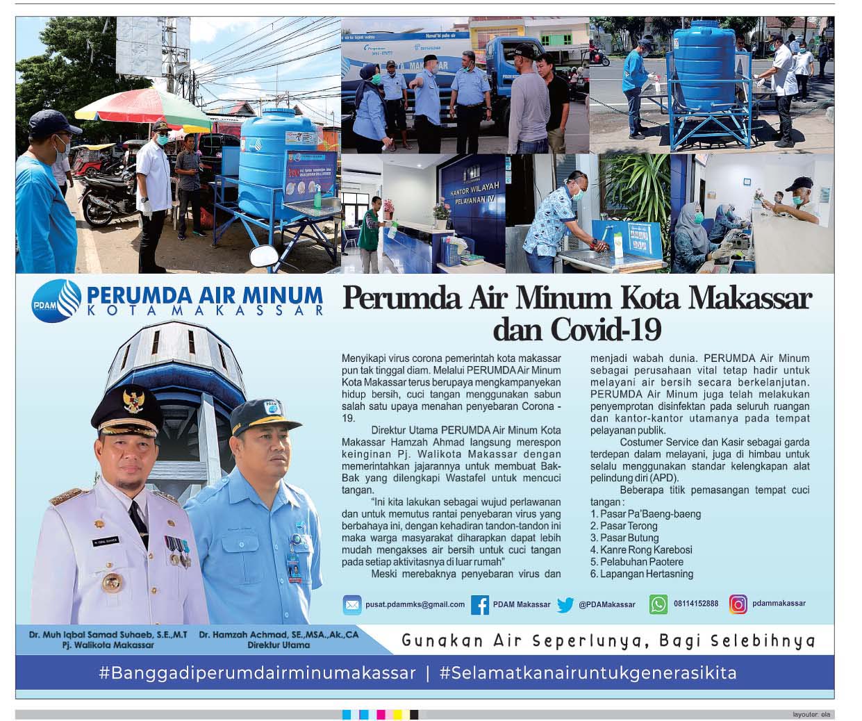 Perumda Air Minum Kota Makassar dan Covid 19