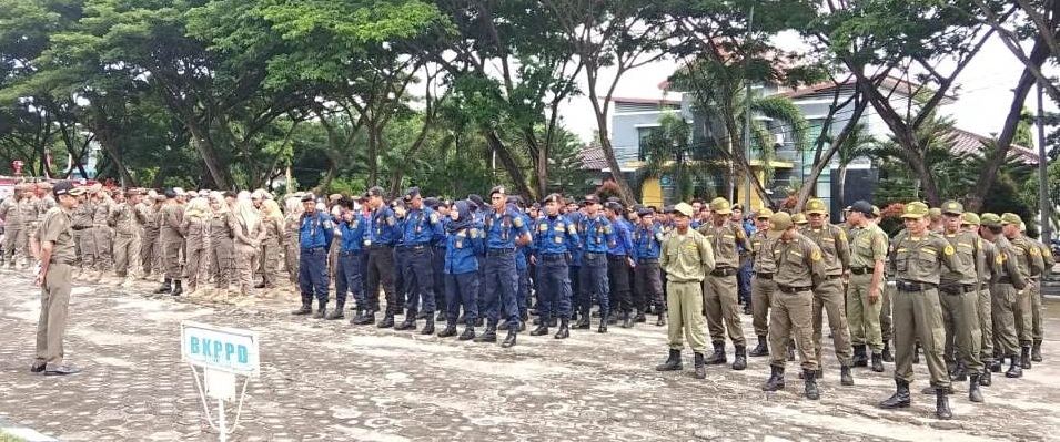 Ka Satpol PP dan Damkar Sidrap Apel Akbar, Ini Tujuannya