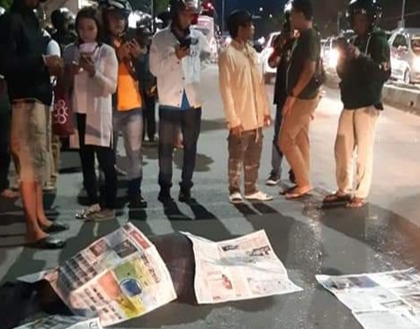 Buronan Korupsi Kejati Sulsel Tewas Ditabrak Bus