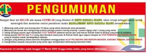 Antisipasi Corona, Besok RSUD Batara Siang Tiadakan Jam Besuk