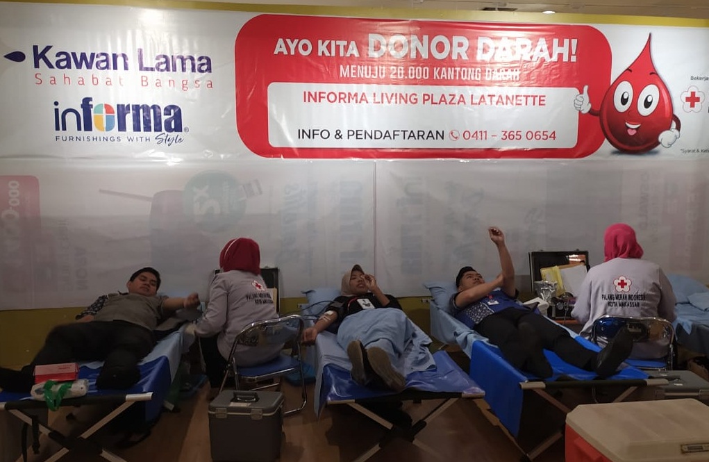 Donor Darah di Informa Latanete, Menuju 20.000 Kantong Darah