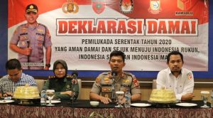 Polres Pelabuhan Gelar Deklarasi Damai Pilkada Serentak 2020