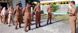Evaluasi Kinerja Perangkatnya, Kades Solo Rutin Apel Pagi