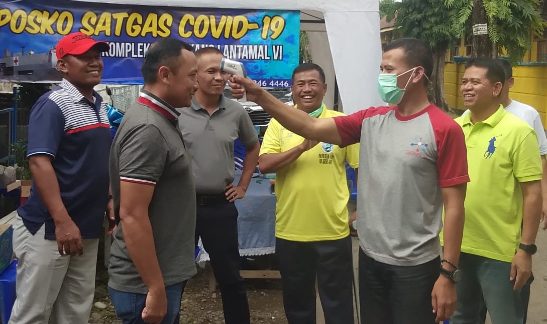 Dansatgas Pencegahan Covid-19 Lantamal VI Inspeksi Pos Jaga Rumdis TNI AL