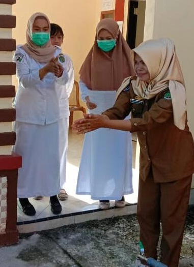 Tangkal Corona, Puskesmas Sabbang Selatan, Ajak Pola Bersih Cuci Tangan