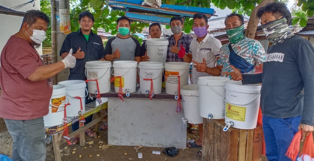 Pasar Induk Minasamaupa Siapkan Penampungan Air dan Antiseptik