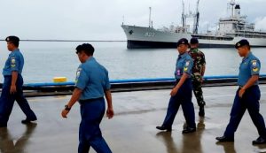 KRI Arun-903 Disambut Personel Lantamal VI