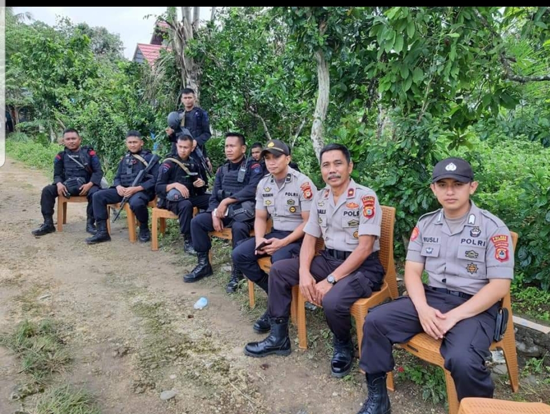 Kapolsek Gantarang Polres Bulukumba Kontrol Pam TPS Pilkades 
