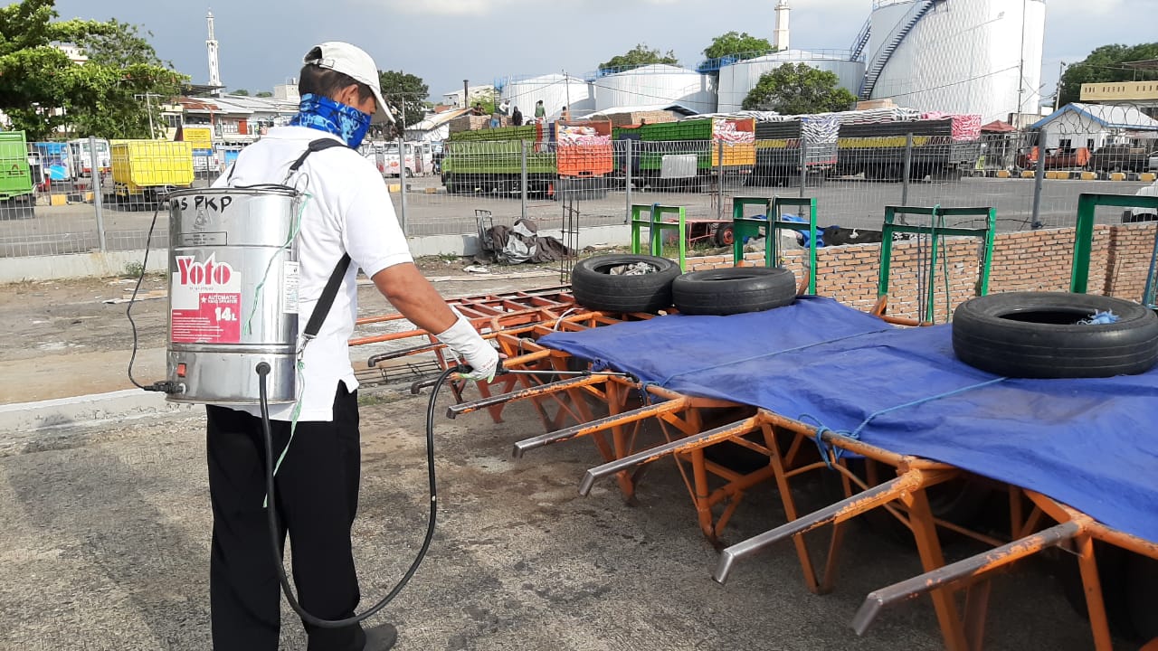 Cegah Penyebaran Virus Corona, Ini Langkah Preventif Pelindo IV Cabang Parepare