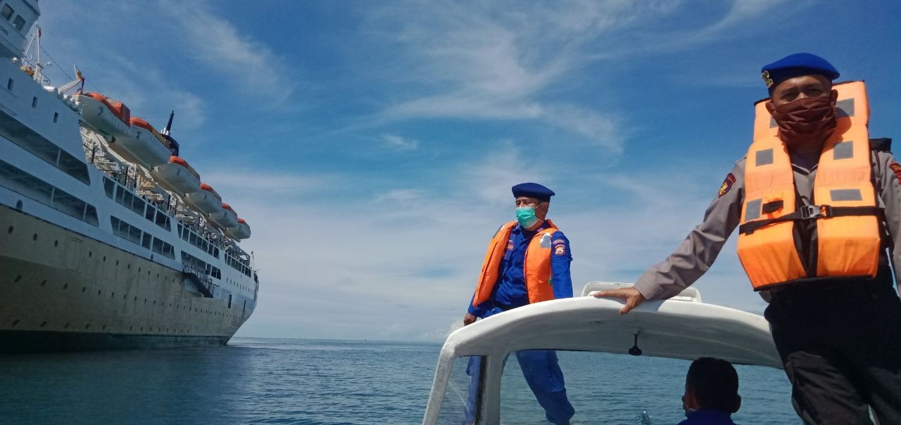 Karantina KM Lambelu 2 Mil Dari Dermaga, Dijaga Ketat Satpolair