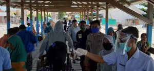 Cegah Covid-19, Polres Pelabuhan Perketat Pintu Masuk Pulau Kodingareng
