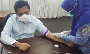 17.4 foto maros bupa Bupati dan Wabup Maros Jalani Rapid Test, Ini Hasilnya