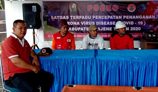 Optimalkan Penanganan Penyebaran Corona, BPBD Majene Dirikan Posko