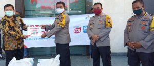 Pertamina MOR VII Serahkan 1 Ton Beras ke Polrestabes Makassar