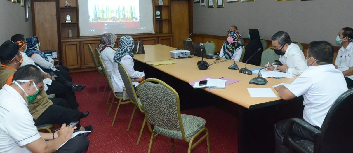 Bahas Penanganan Covid-19, Wakil Bupati Majene Vicon Mendagri dan KPK