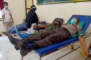 Polres Bantaeng Donor Darah, Atasi Stok Darah Mewabahnya Covid-19
