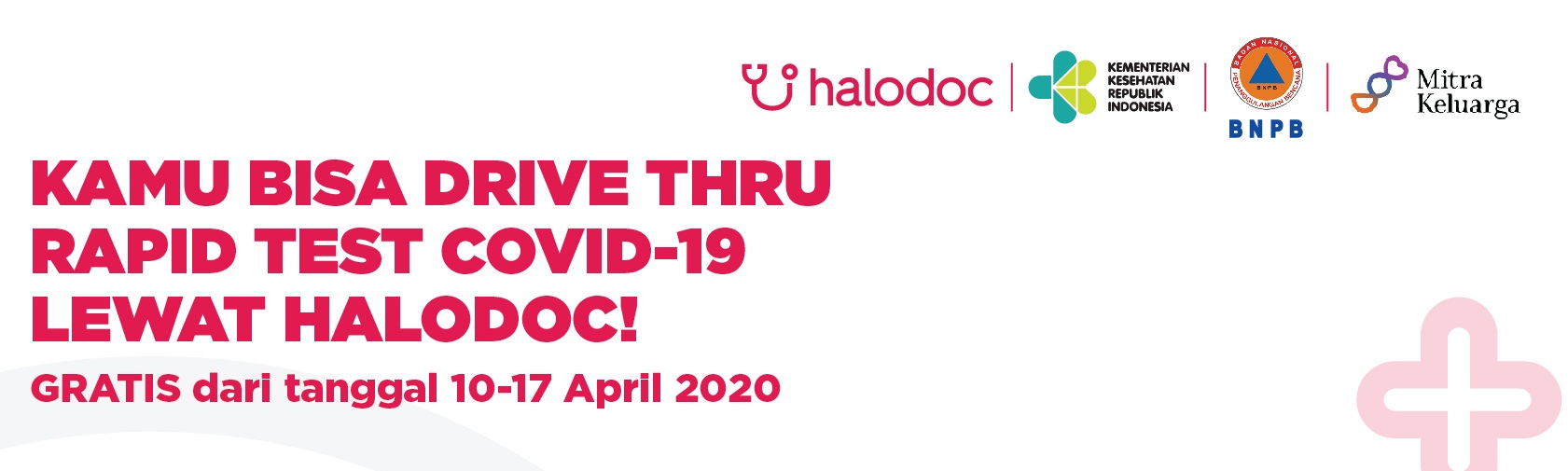 Halodoc dan Gojek Sediakan Rapid Test COVID-19 Drive Thru Gratis